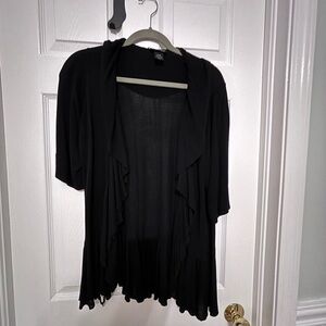 Lane Bryant Black Open Front Shrug